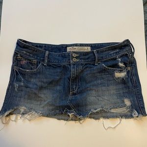 Jean mini skirt
